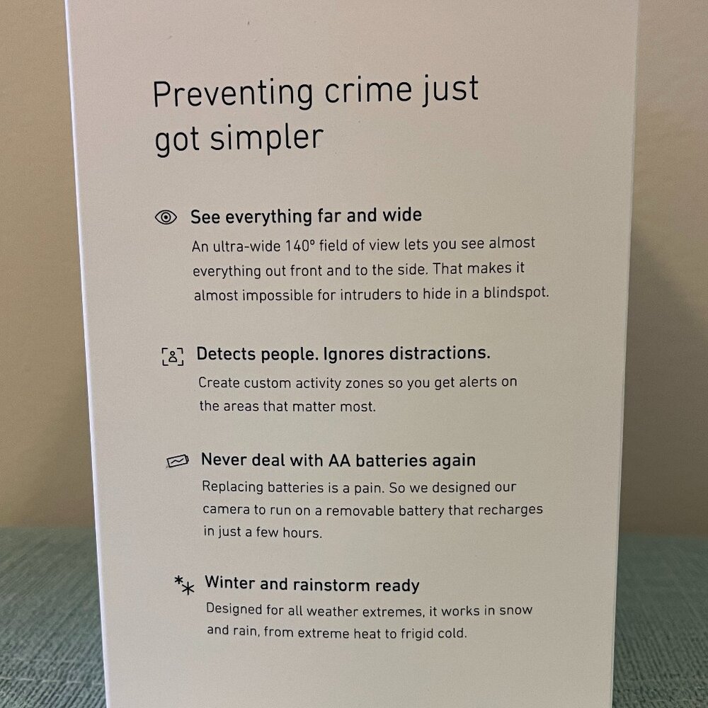GEN3 SimpliSafe Outdoor Wireless 1080p 2-Way Audio Day Night Security Camera NEW - Picture 3 of 3